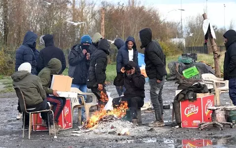 France: Police evict migrants from an English Channel camp