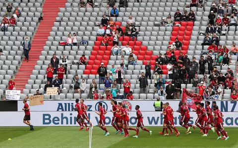 Football Champions League: Bayern against Barcelona with empty stands