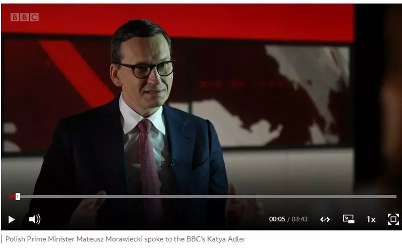 Prime Minister Morawiecki on the BBC: Russia is trying to destabilize the EU in order to disintegrat