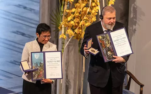 Nobel Peace Prize winners receive diplomas and gold medals in Oslo