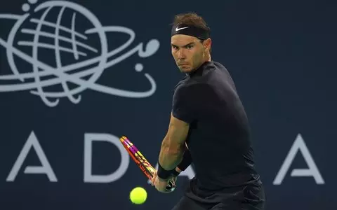 Raphael Nadal failed to return to the court