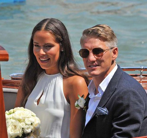 Bastian Schweinsteiger and Ana Ivanovic got married on Tuesday  