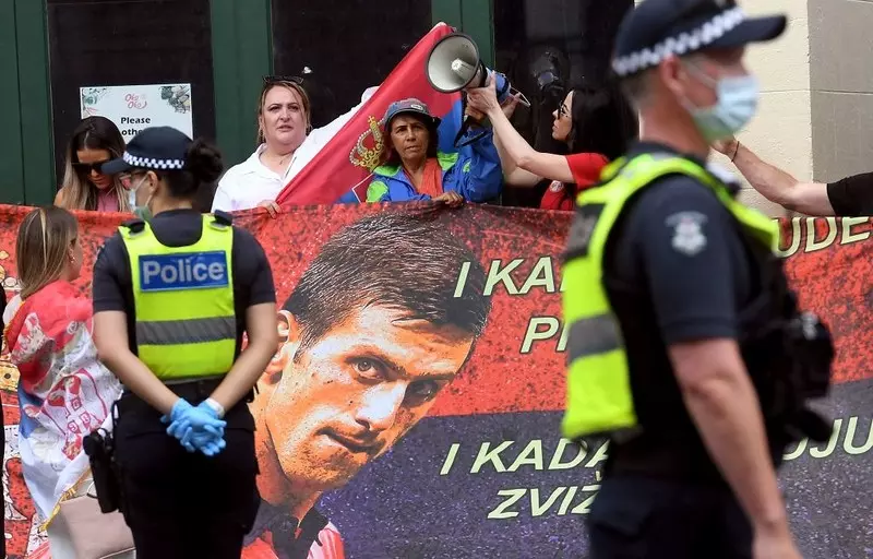 Australian Open: Popierający Djokovica protestują w Belgradzie i Melbourne
