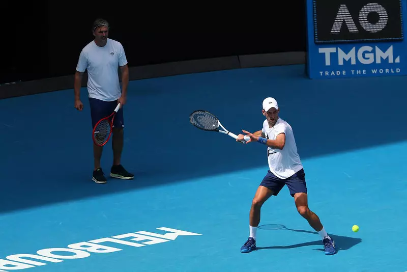Australian Open: Djokovic trenował na kortach w Melbourne