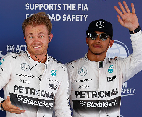 Ostre starcie Hamiltona i Rosberga