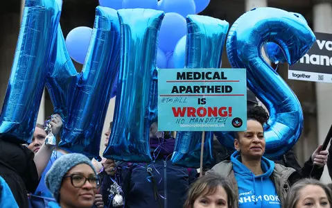Compulsory Covid jabs for NHS workers could be axed after protests across UK