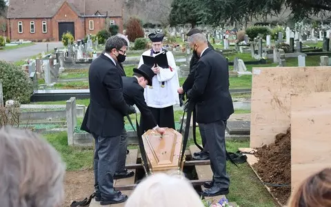 London: The funeral of Marzenna Schejbal, a Polish activist and participant in the Warsaw Uprising