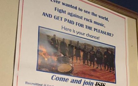 Londyn: Plakaty zachęcające do wstąpienia w szeregi ISIS 