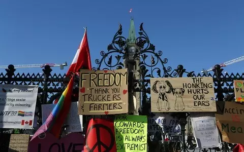 Canada: In Ottawa, action to support protesting truck drivers