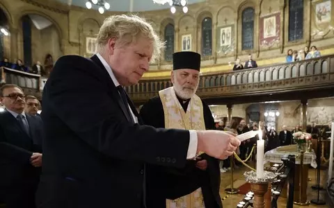 Britain to provide £40 million more aid to Ukraine as Boris Johnson attends church memorial