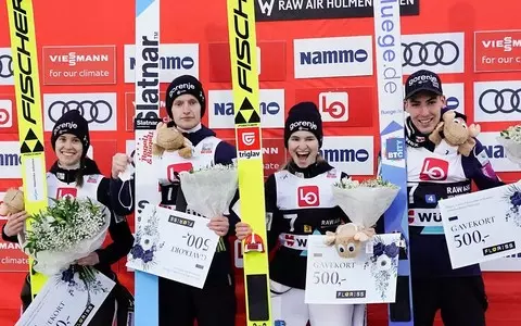 Ski jump World Cup: Slovene win, seventh place for Poles in the mixed teams competition