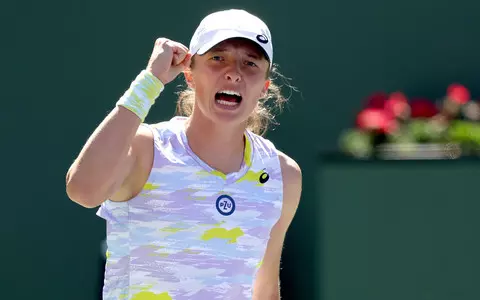 WTA tournament in Indian Wells: Świątek wins, solidarity gesture towards Ukraine