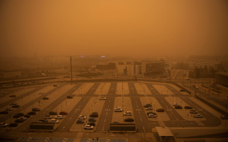 Dust from the Sahara desert has reached the UK. "The sky was orange"