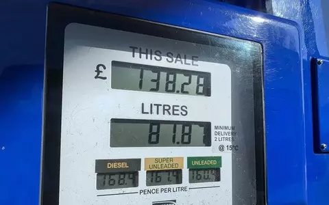 Fuel prices in the UK are rising again. Diesel at 1.76 pounds per liter