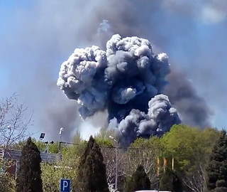 Ukraina: Na lotnisku eksplodował helikopter