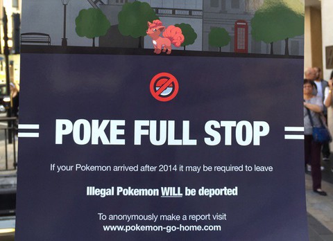 #PokémonGoHome: Spoof posters appear in London in campaign to safeguard EU nationals post-Brexit