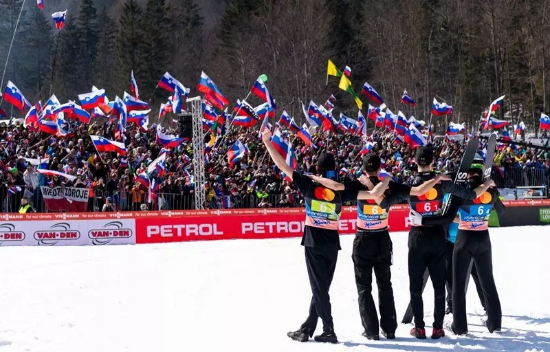Ski jumping World Cup:  Poland fourth in the team competition in Planica, Slovenia wins