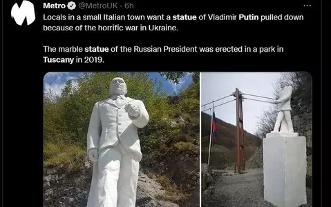 Italy: The Putin Monument in Tuscany