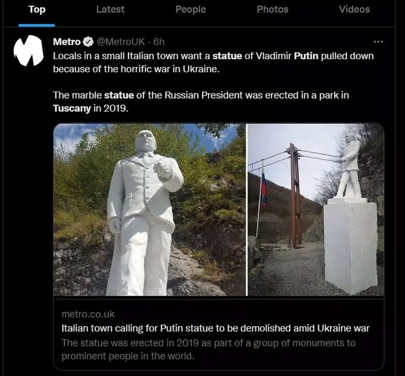 Włochy: Awantura o pomnik Putina w Toskanii