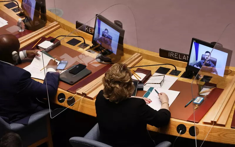 ONZ: Zełenski przedstawił listę rosyjskich zbrodni i wezwał do wydalenia Rosji z Rady Bezpieczeństwa