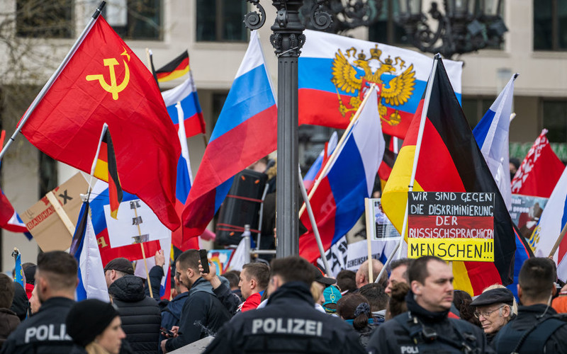 Germany: Pro-Russian demonstrations in Hanover and Frankfurt