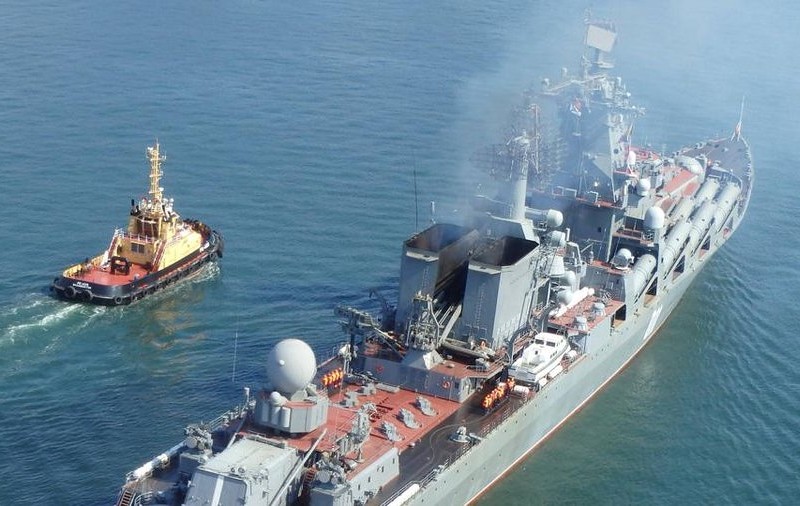 Brytyjski resort obrony: Zatonięcie "Moskwy" drugą poważną stratą marynarki Rosji