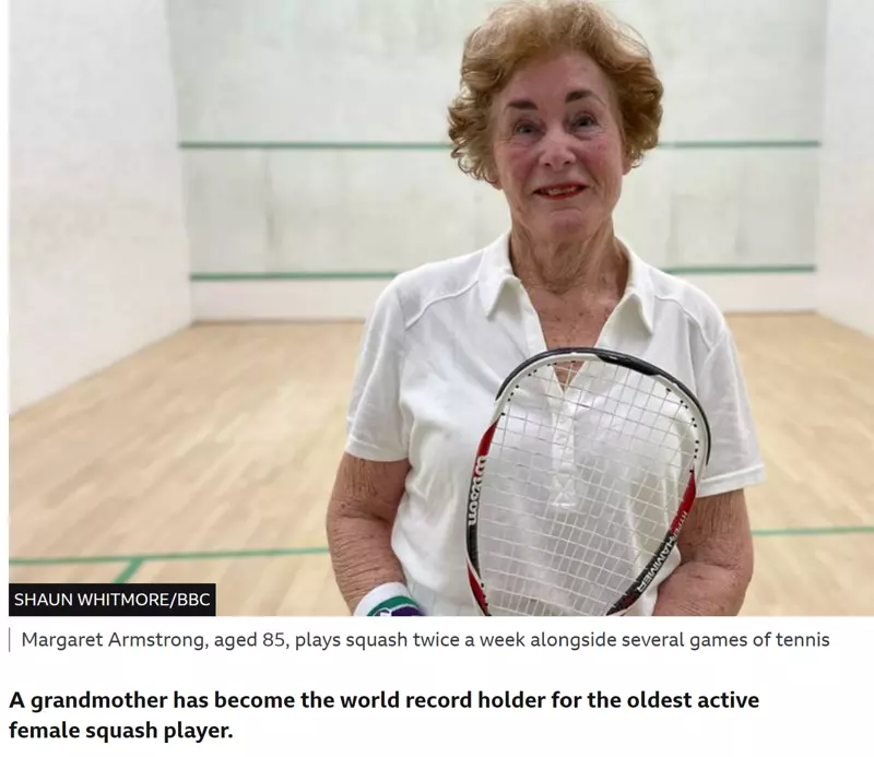 85-letnia Angielka wciąż gra w squasha. Trafiła dzięki temu do Księgi Rekordów Guinessa