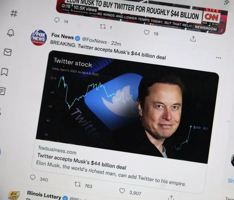 Miliarder Elon Musk kupił Twittera za 44 mld dolarów