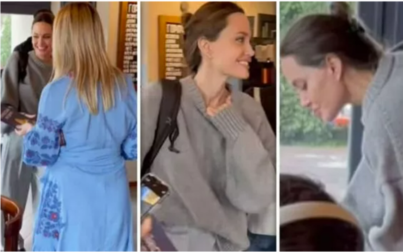 Angelina Jolie przyjechała do Lwowa. Spotkała się tam z uchodźcami