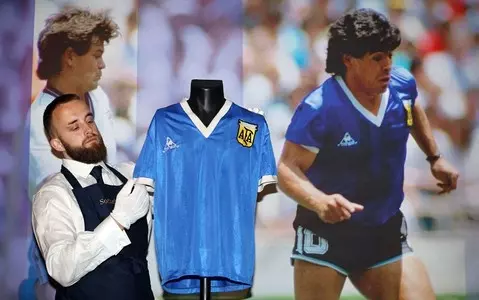 Maradona shirt in which he scored 'hand of God' goal sold for more than £7m