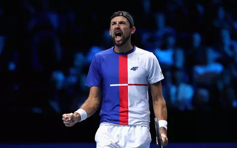 Łukasz Kubot was eliminated in the first round of doubles