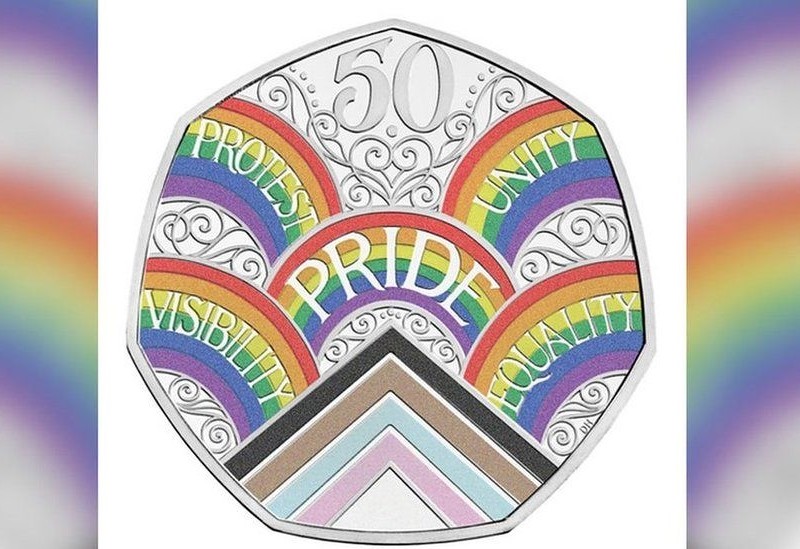 Rainbow 50p coin to mark 50 years of Pride movement in the UK