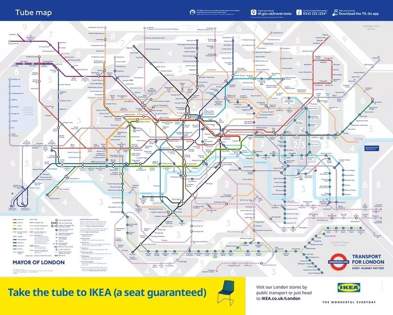 Zaprezentowano nową mapę londyńskiego metra, na której po raz pierwszy pojawia się Elizabeth Line