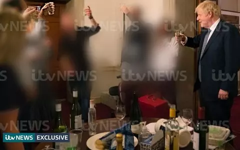 ITV reveals photos of Johnson with glass at lockdown event