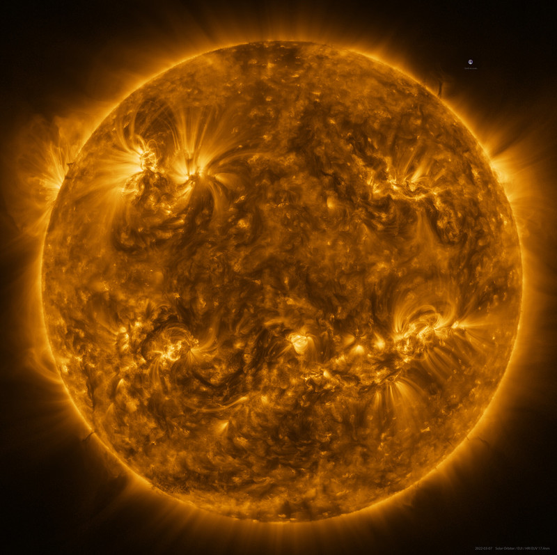 Spectacular photos of the Sun from the European probe