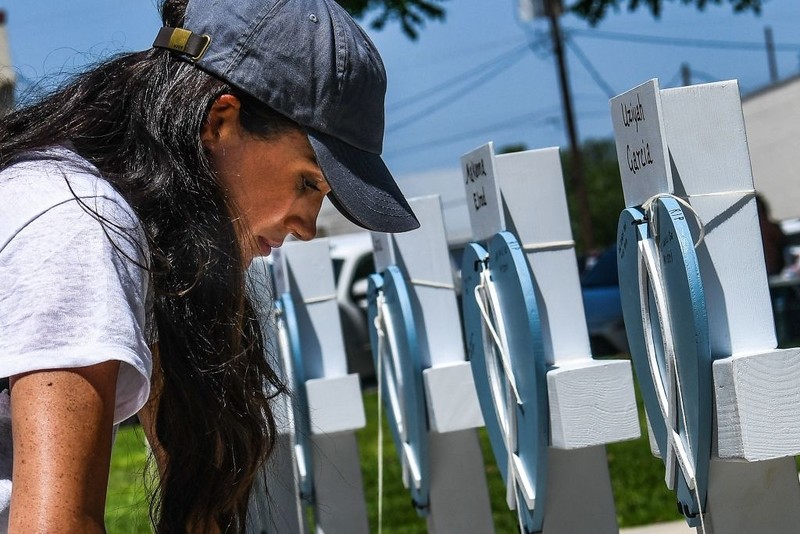 Meghan Markle traveled to Uvalde to pay tribute to victims of massacre