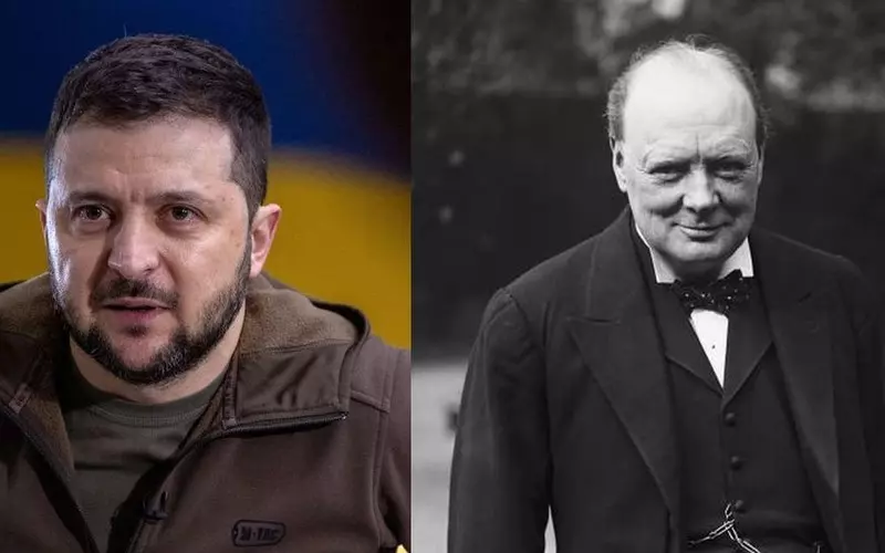 BBC: Prezydent Ukrainy Zełenski jest już porównywany z Winstonem Churchillem