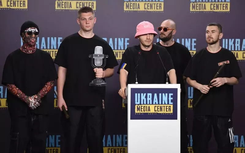 The Ukrainian team that won the Eurovision Song Contest sold one of the awards