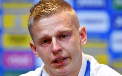 Zinchenko couldn't hold back his tears at the Glasgow conference