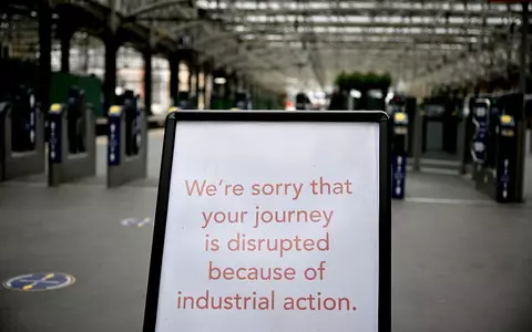 Second day of rail strike in Britain today after talks fail