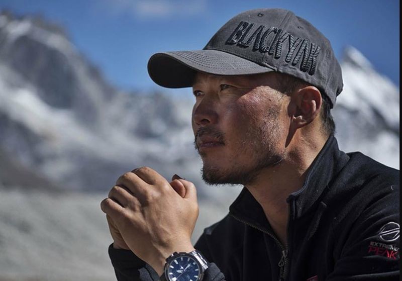 The Nepalese climber Sanu Sherpa set another record