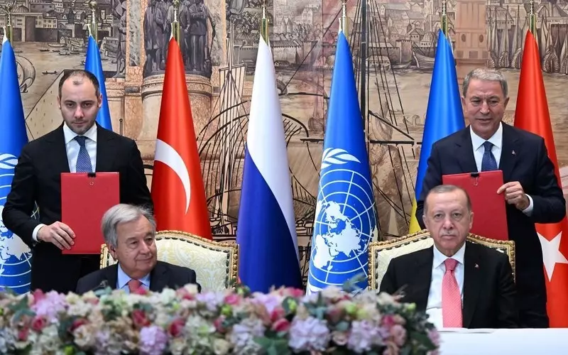 Turcja, Ukraina, Rosja i ONZ zawarły porozumienie dotyczące odblokowania eksportu ukraińskiego zboża