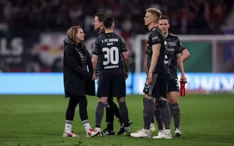 Union Berlin players after preventive examinations