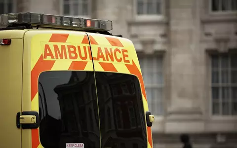 Ambulance stolen outside busy hospital with patient and paramedic inside