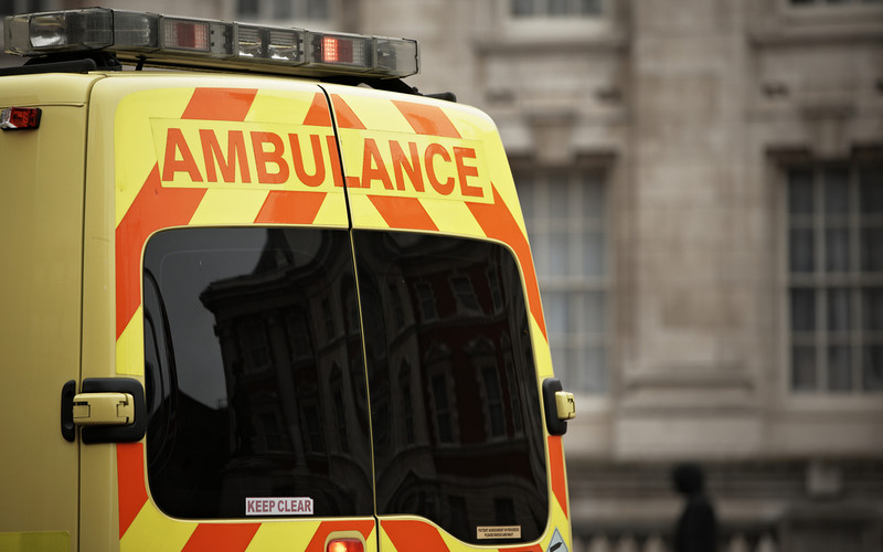 Ambulance stolen outside busy hospital with patient and paramedic inside