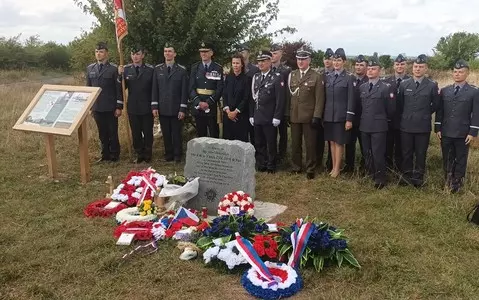 A monument to Josef Frantiszek - a pilot of the Polish 303 Squadron was unveiled