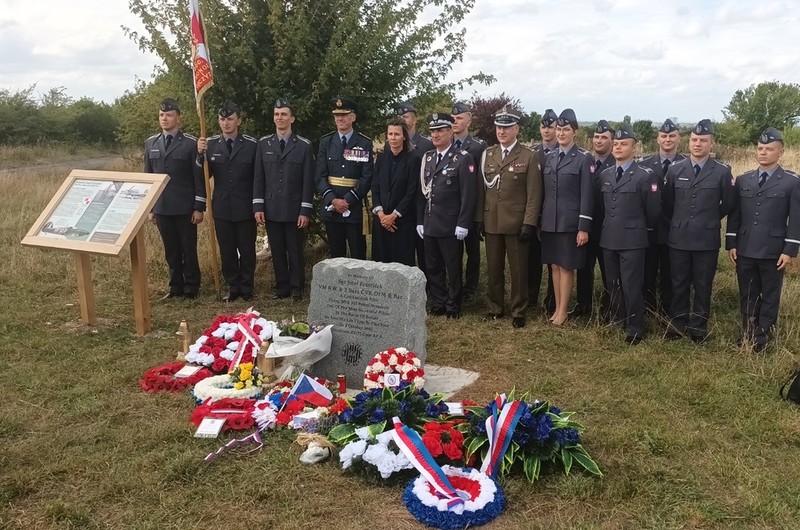 A monument to Josef Frantiszek - a pilot of the Polish 303 Squadron was unveiled