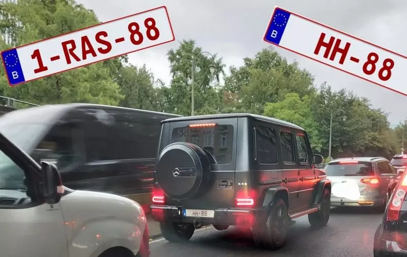 Belgian media: Cars with Nazi symbols on the number plates plates appeared on the streets