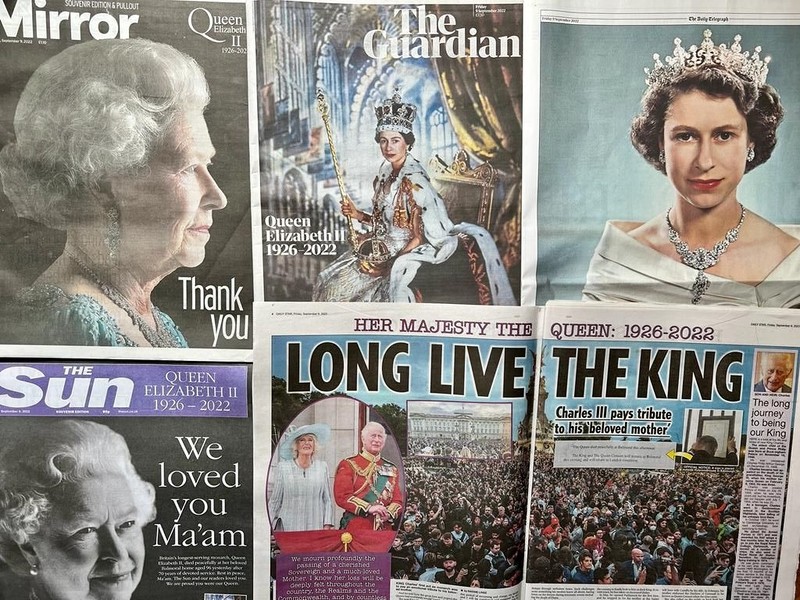 UK: Today's newspapers already bought in early morning