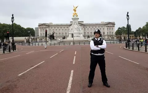 Order is being maintained in London by 10,000 police officers. This is one of the largest operations